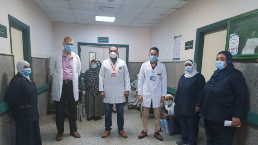 تعافي 10 مصابين من كورونا في مستشفى الواسطى ببني سويف