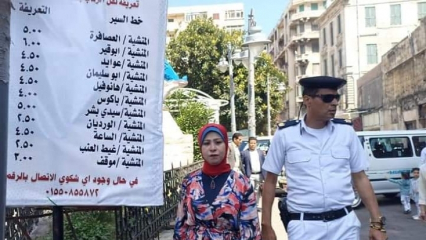 حملة على موقف المنشية في الإسكندرية حول تعريفة الأجرة الجديدة