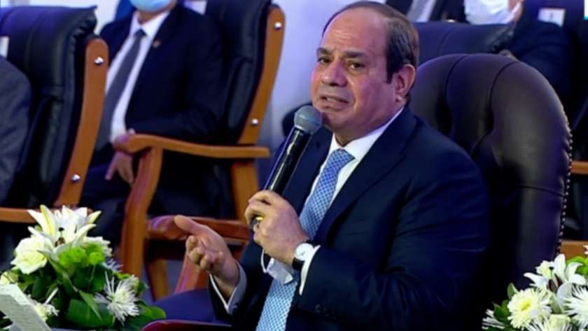 الرئيس عبدالفتاح السيسي خلال إحدى افتتاحات أسبوع الصعيد.. أرشيفية