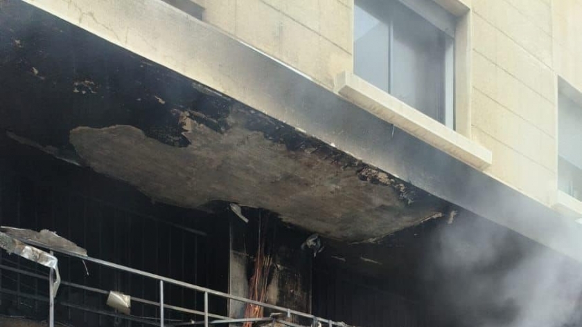 حريق مطعم في بيروت
