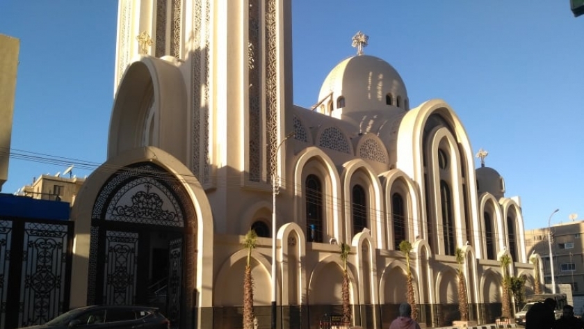 كنيسة الانبا موسي بعد اعادة اعمارها