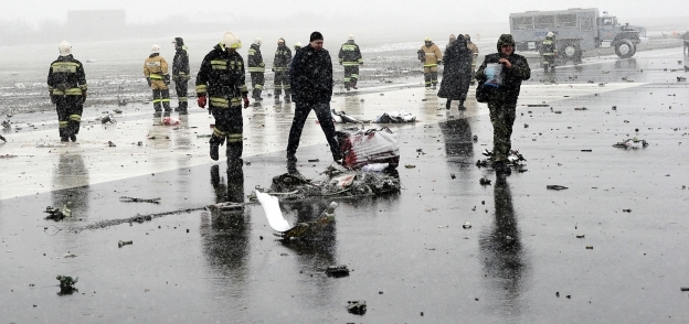 موقع حادث تحطم الطائرة الروسية