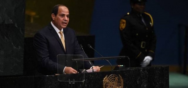السيسي خلال إلقاء كلمة مصر أمام الأمم المتحدة