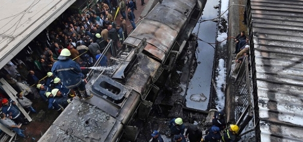 حادث حريق قطار محطة مصر - صورة أرشيفية