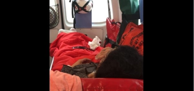 خالة الشابة المصرية في سيارة الإسعاف بعد الحادث
