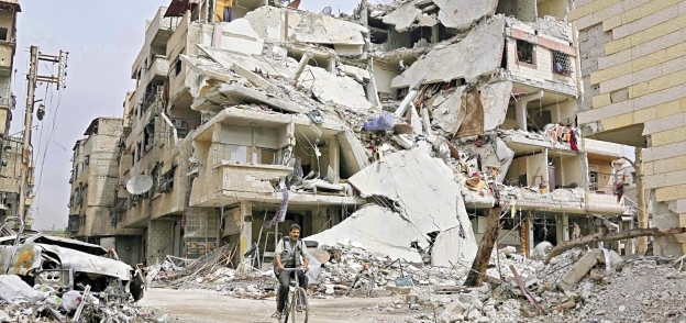 آثار الدمار فى سوريا