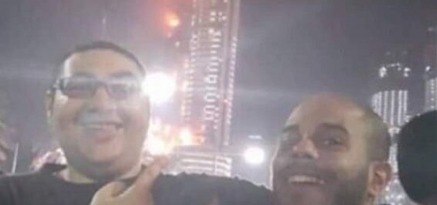 الشابين المصريين ملتقطي "سيلفي" حريق "فندق دبي"