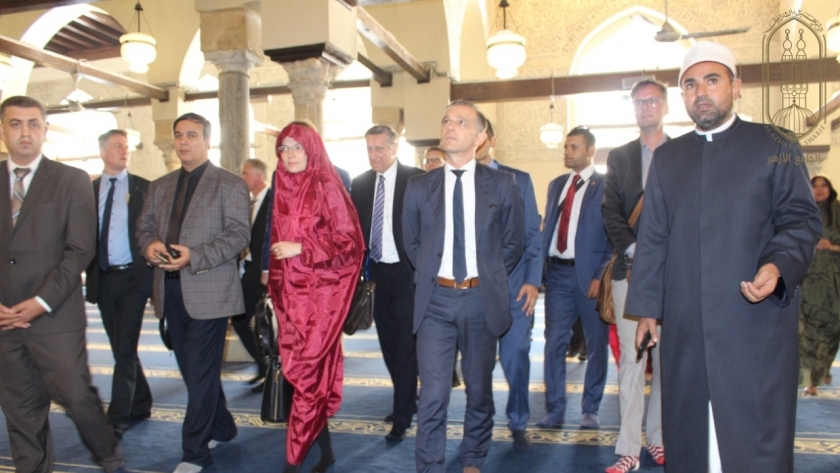 وزير خارجية ألمانيا يزور الجامع الأزهر