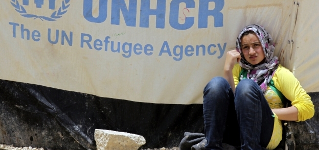 إحدى اللاجئات السوريات فى أحد المخيمات بالأردن
