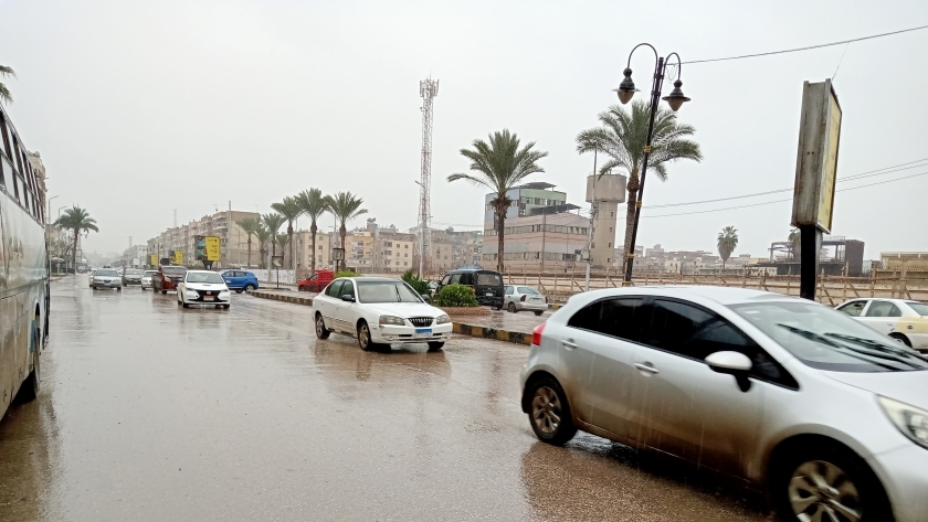 سقوط أمطار كفر الشيخ اليوم