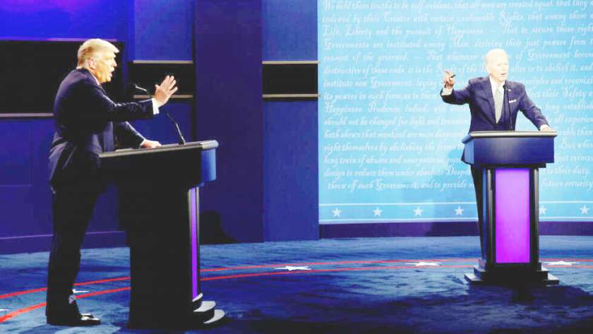 العالم يترقب المناظرة الأولى بين المرشحين للانتخابات الرئاسية الأمريكية «بايدن وترامب»