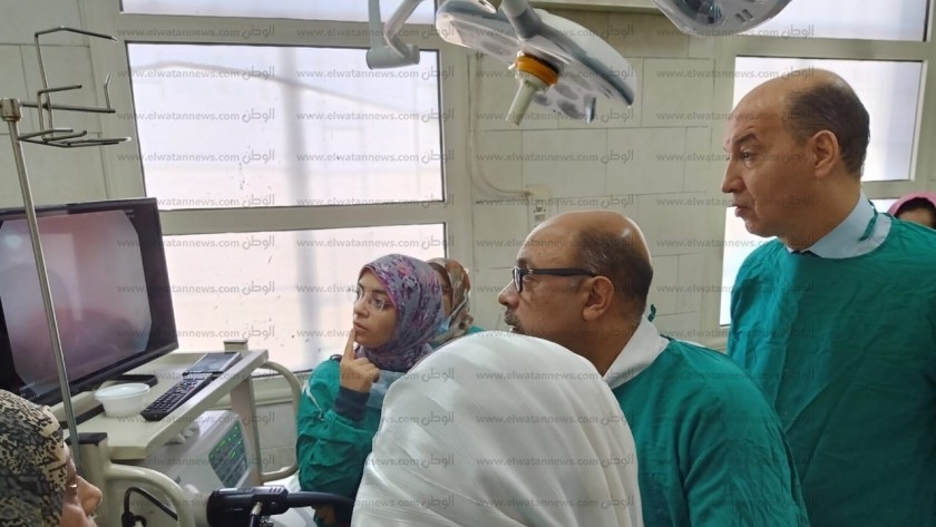 إفتتاح وحدة مناظير وعيادة الجهاز الهضمي والكبد بمستشفى أسيوط العام
