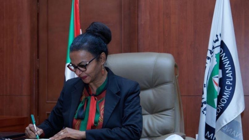 وزيرة المالية والتخطيط الإقتصادي المكلف في السودان هبة محمد علي