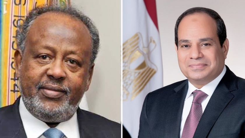 السيسي  ورئيس جيبوتي" يناقشا مفاوضات السد الإثيوبي