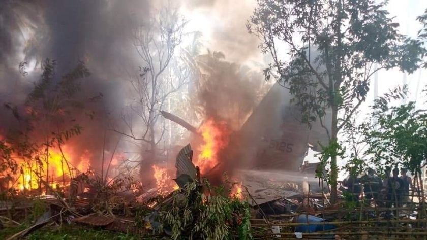 تحطم طائرة عسكرية في الفلبين صباح اليوم