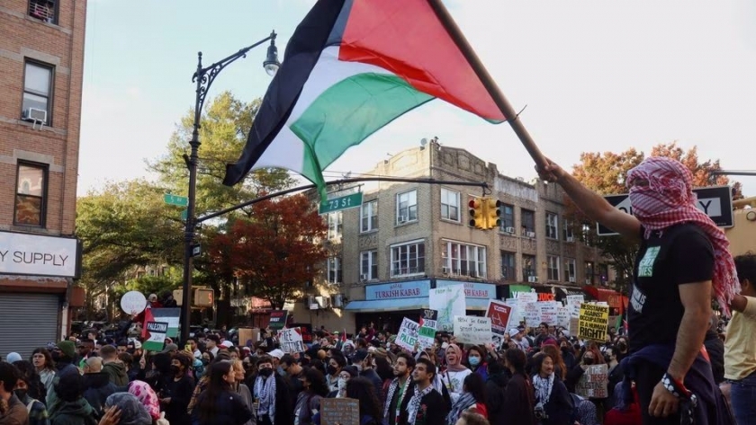 مظاهرات دعم القضية الفلسطينية