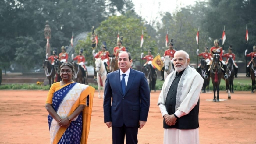 جانب من زيارة الرئيس السيسي للهند