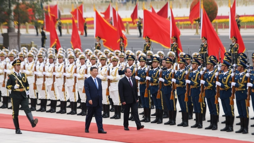 الرئيس السيسي خلال زيارته لبكين