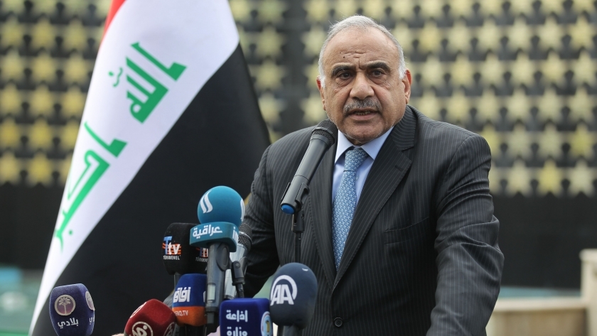 رئيس حكومة تصريف الاعمال في العراق عادل عبدالمهدي