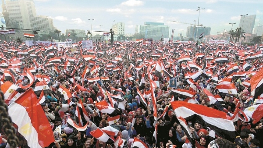 نزول الملايين من المصريين للتظاهر ضد جماعة الإخوان الإرهابية- أرشيفية
