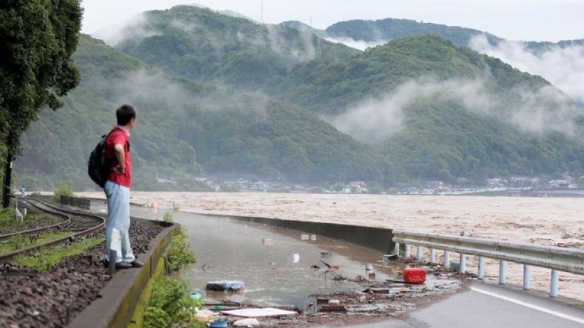 مصرع 27 شخصا على الأقل جراء الأمطار الغزيرة جنوب غربي اليابان