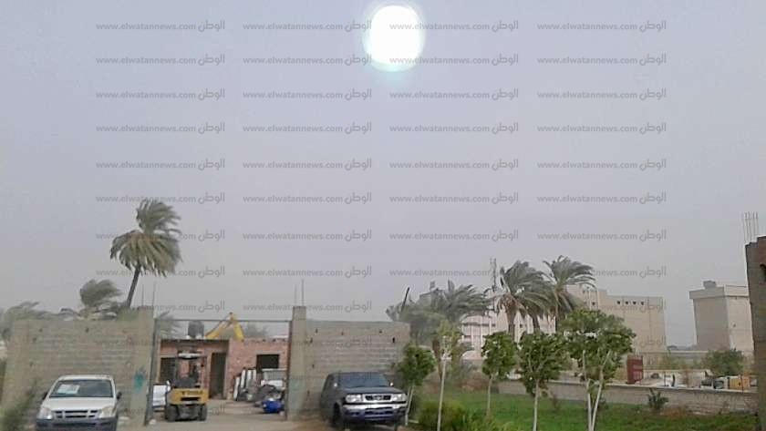 بالصورموجة طقس سئ وعاصفة ترابية تضرب محافظة أسيوط