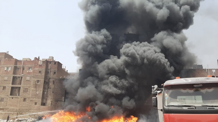 احدي حرائق عام ٢٠٢٠ في مصر