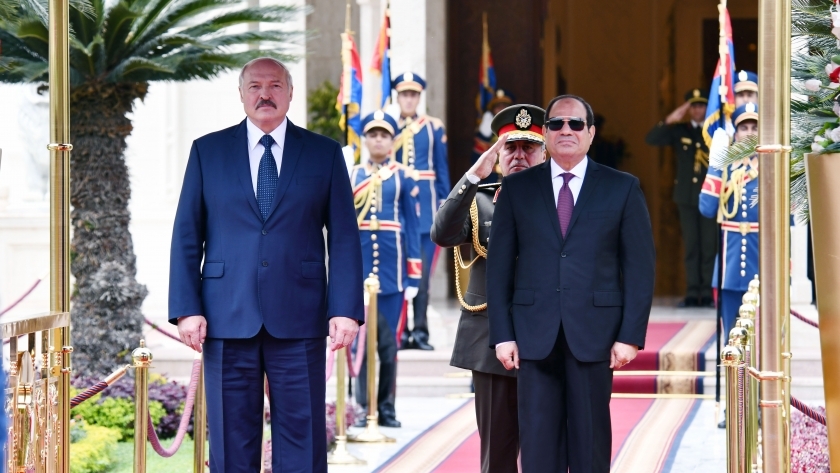 الرئيس عبد الفتاح السيسي ونظيره البيلاروسي