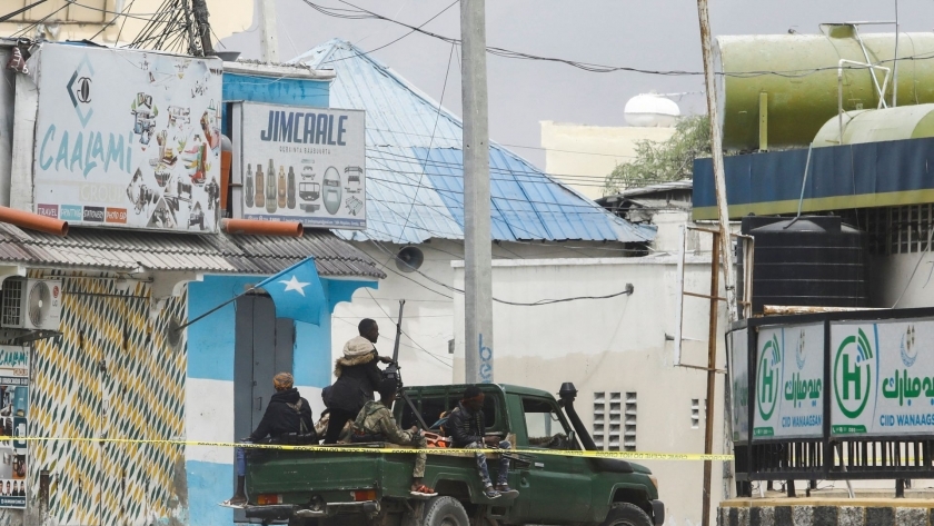 موقع الهجوم على فندق في الصومال