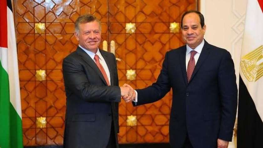 الرئيس عبد الفتاح السيسي والعاهل الأردني الملك عبد الله الثاني