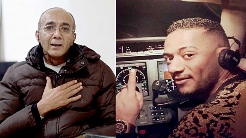 الفنان محمد رمضان والطيار أشرف أبو اليسر