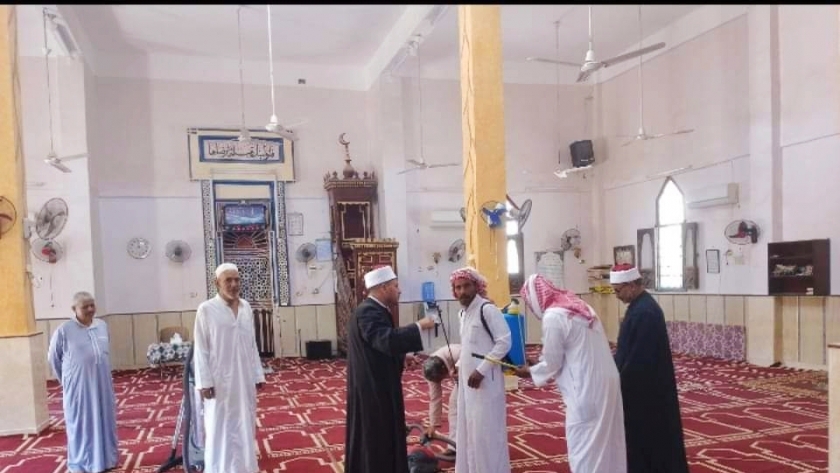 تعقيم مساجد جنوب سيناء استعدادا لعيد الأضحى المبارك