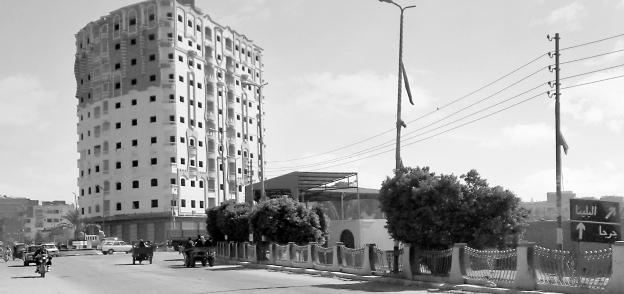 أحد الأبراج المخالفة فى محافظة سوهاج