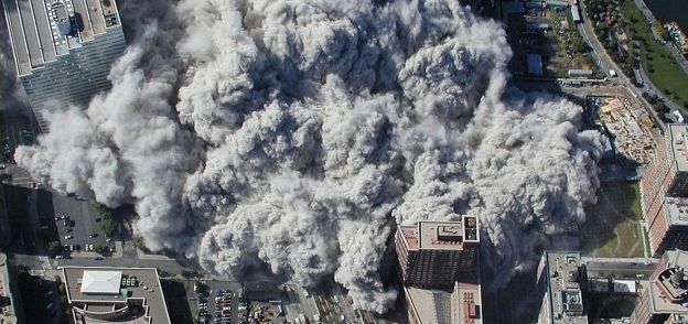 جانب من دمار تفجير برجى التجارة العالمى خلال أحداث 11 سبتمبر «صورة أرشيفية»