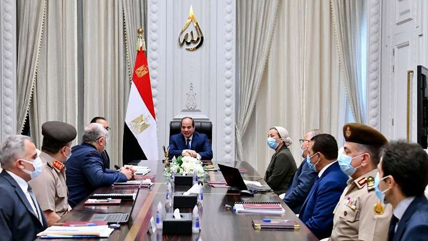 الرئيس السيسي خلال اجتماع متابعة تطوير البحيرات المصرية
