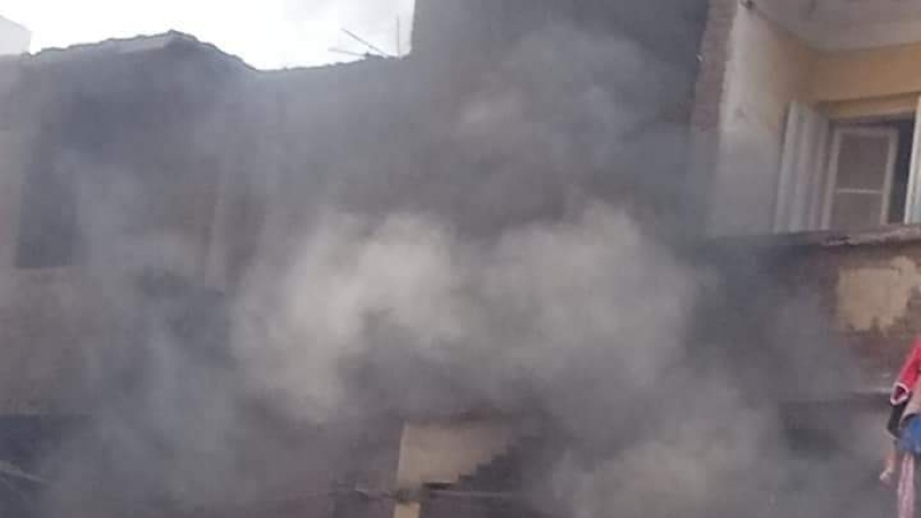حريق هائل في أحدي المحال التجارية غرب الإسكندرية