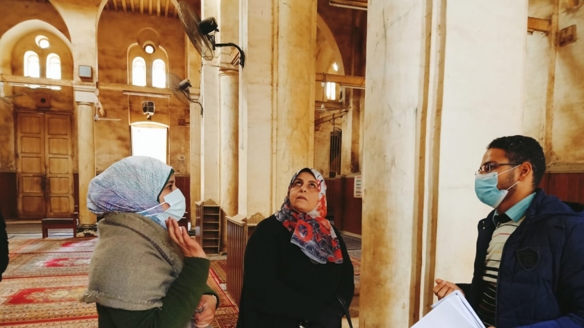 مدير عام الآثار الإسلامية بكفر الشيخ تتفقد مسجد «أبو غنام»