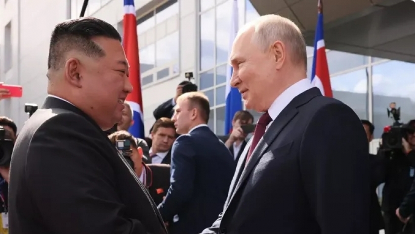 لقاء زعيم كوريا الشمالية مع الرئيس الروسي