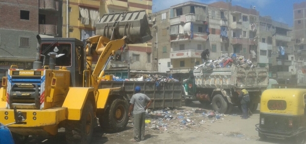 أعمال رفع القمامة بمحافظة الاسكندرية
