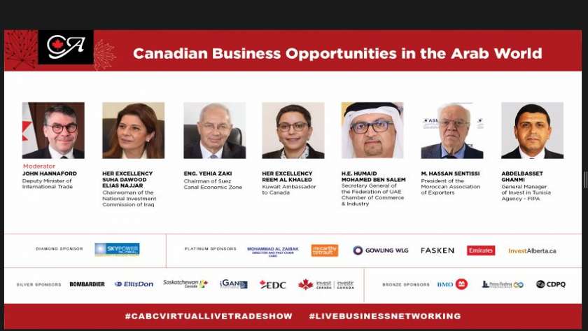 رئيس اقتصادية قناة السويس يستعرض فرص الاستثمار أمام منتدى الأعمال الكندي العربي