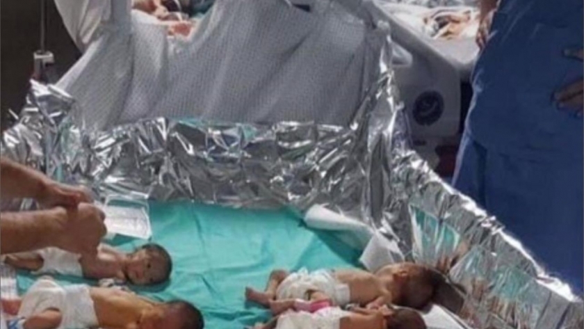 استشهاد 3 أطفال خدج في مستشفي الشفاء الطبي في غزة