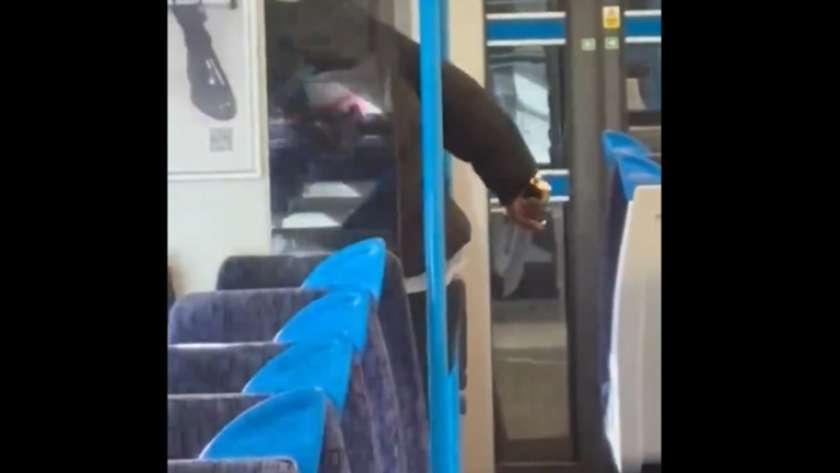 لحظة طعن شخص على متن قطار في لندن والركاب يصورون الحادث بالهواتف