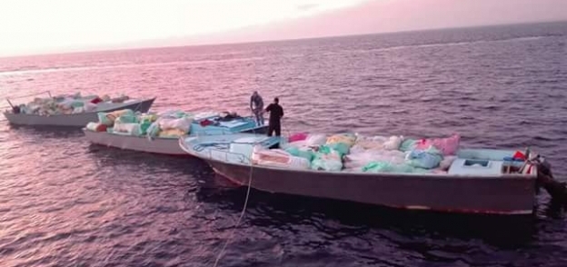 بالصور| القوات البحرية تحبط محاولة تهريب 12 طن بانجو بسواحل البحر الأحمر