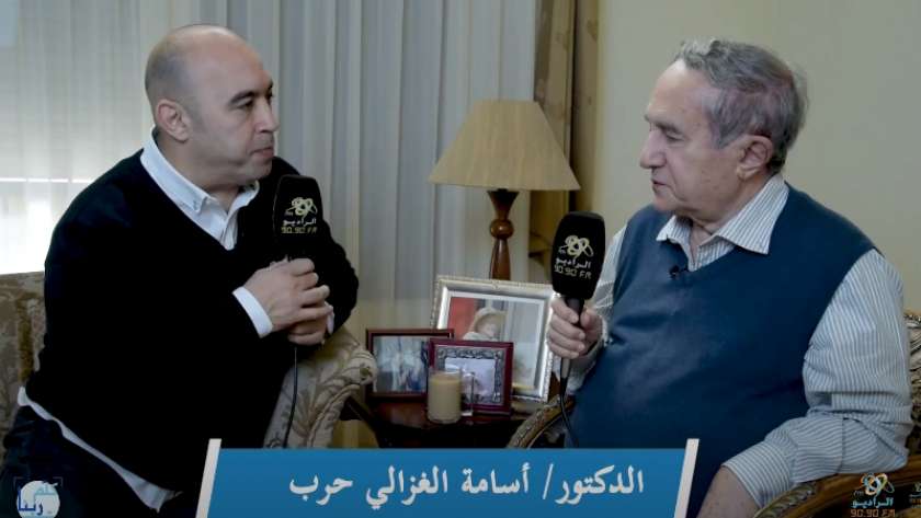 الدكتور أسامة الغزالي مع أحمد الخطيب