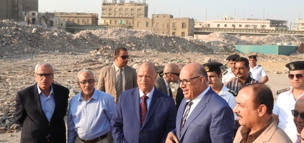 محافظ القاهرة يتفقد مثلث ماسبيرو