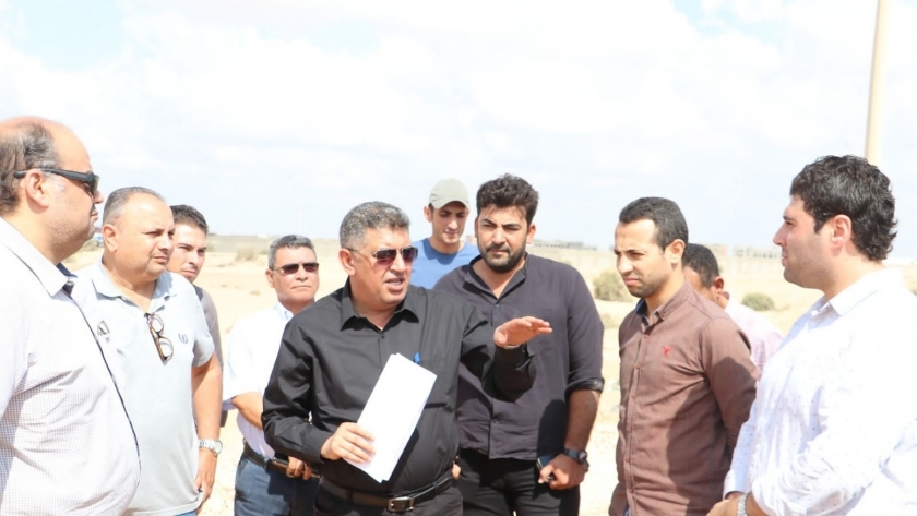 رئيس جهاز مدينة السادات يتفقد مشروعات المياه والصرف بالمدينة