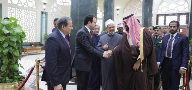 الرئيس وولى العهد السعودي يفتتحا أعمال ترميم الجامع الازهر 