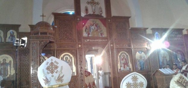 صورة من كاتدرائية الشهداء بالمنيا