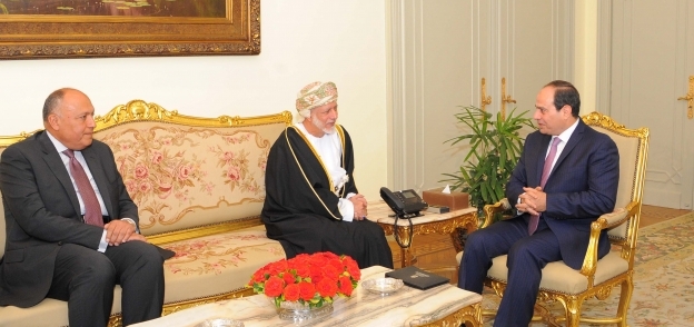 الرئيس عبد الفتاح السيسى خلال لقاء سابق مع يوسف بن علوى وزير الخارجية العمانى