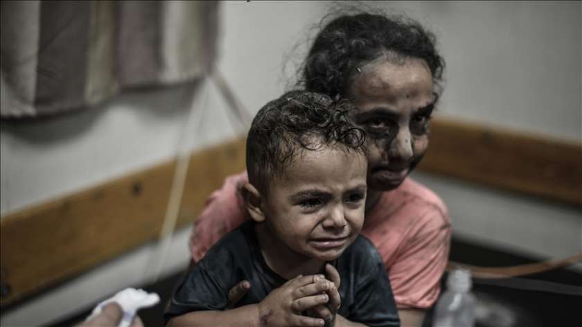 معاناة أطفال غزة جراء العدوان الإسرائيلي الغاشم